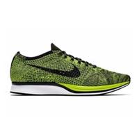Nike Flyknit Racer Running 2016 - Volt Sequoia - Size UK 10.5 (EU 45.5) US 11.5