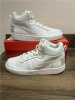 Nike Court Borough Mid (GS) UK 5 Triple White BNIB 839977100 Trainers Sneakers