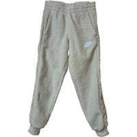 Nike Kids Trousers Girls' S Beige Faux Fur Fleece Standard Fit
