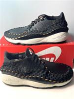 NIKE AIR FOOTSCAPE WOVEN PRM TRAINERS UK SIZE 8 EUR 42.5 BLACK FQ8129-010