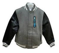 New NIKE Sportswear NSW Boys Varsity Jacket Grey Black Blue Trim 10-12 Years M