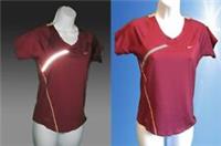 NIKE Ladies DriFit REFLECTIVE Stretch Ventilated Running Top + Free Nike WBs