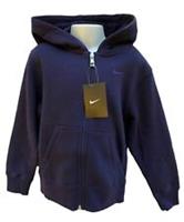 New NIKE Little Kids Unisex Cotton Hoodie Jacket Dark Purple Age 5-6 Years