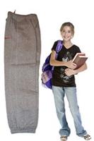 New Nike Girls Soft Fleece Jogging Bottoms Light Grey Pink M Age 10-12 Yrs