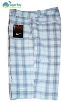 New NIKE Unisex GOLF Shorts Plaid M Age 10-12 Years