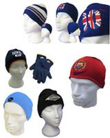 New BOYS NIKE BEANIE Barcelona FC Tiempo Hat Gloves Set Henri Lloyd Puma