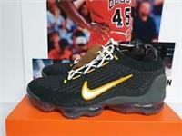 Nike AIR VAPORMAX 2021 FK Black University Gold Mens UK 8.5 EUR 43 (DH4086 001)