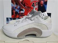 Nike AIR JORDAN XXXV 35 White Metallic Silver Mens UK 7 EUR 41 (CW2460 100)