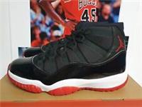 Nike AIR JORDAN 11 RETRO PLAYOFFS BRED 2019 Mens UK 11 EUR 46 (378037 061)