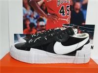 Nike Blazer Low x Sacai Black Patent Leather Mens UK 9 EUR 44 (DM6443 001)