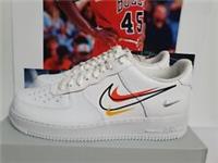 Nike Air Force 1 Low Multi Swoosh White Mens UK 11.5 EUR 47 (DM9096 100)