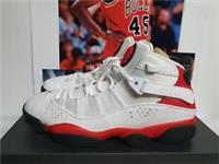 Nike AIR JORDAN 6 RINGS White University Red Mens UK 11 EUR 46 (322992 126)