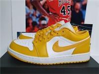 Nike Air Jordan 1 Low White Pollen Mens UK 9 EUR 44 (553558 171)