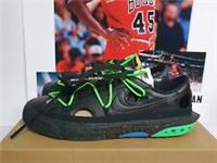 Nike Blazer Low 77 Off White Black Electro Green Mens UK 6 EUR 40 (DH7863 001)
