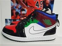Nike Air Jordan 1 Mid SE Black White Multi Color UK 8.5 EUR 43 (DB5454 001)