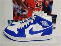 Nike Air Jordan 1 Mid Kentucky Blue UK 9 EUR 44 (BQ6472 104)