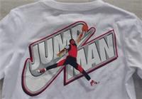 Air Jordan white Boy JUMP MAN TICK cotton LS t shirt size 5 6 years NWT NIKE