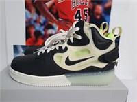 Nike AIR FORCE 1 Mid React Black Neon Mens UK 9 EUR 44 (DQ1872 100)