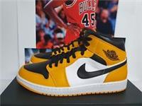 Nike Air Jordan 1 Mid Taxi Mens UK 11 EUR 46 (554724 701)