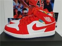Nike Air Jordan 1 Mid SE Barcelona Sweater Red Mens UK 10 EUR 45 (DC7294 600)