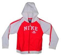 Nike Logo Hooded Jacket Size Little Girls Large Age 6-8 Years EU 116cm-128cm