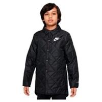 NIKE Kids' U NSW TF SYNFIL BAFFLED JKT Jacket, Black/dk Smoke Grey/White, L