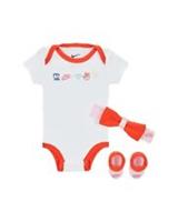 NIKE 3 Piece Infant Baby Set baby grow 0-6 Months booties and headband Baby girl