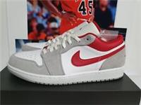 Nike AIR JORDAN 1 LOW SE Light Smoke Grey Red Mens UK 11 EUR 46 (DC6991 016)