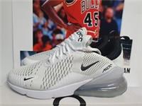 Nike AIR MAX 270 White Black Mens UK 9 EUR 44 (AH8050 100)