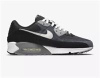 Nike Air Max 90 Premium Mens Black White Fashion Trainers UK4 EUR36.5 USA4.5
