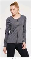 Nike Women's Hypercool Grey Black Training Top Long Sleeve Size SMALL 889631-010 - S Regular