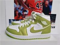 Nike AIR JORDAN 1 MID SE Green Phyton Womens UK 3 EUR 36 (DV2959 113)