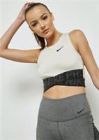 NIKE PRO WOMEN CROP TRAINING INTERTWIST TANK TOP CREAM BLACK - AH8779 008 - L - L Regular