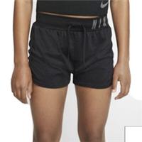 Nike Girls Training PE Dance Sports Shorts Black - Large 12-13 Years