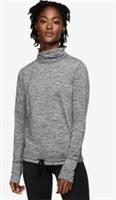 NIKE WOMENS TRAINING TOP HIGH/FUNNEL NECK PICKETS (MEDIUM) GREY - CJ0153 010 - M Regular