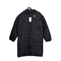 Nike Womens Jacket Black Medium Sportswear Classic Puffer Hooded FB7675 010 - M Regular