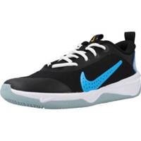 NIKE Omni Multi-Court Sneaker, BLACK/BLUE LIGHTNING-OCEAN BLISS, 5 UK