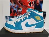 Nike Air Jordan 1 Mid Aquatone Mens UK 11 EUR 46 (DQ8426 400)