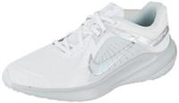 NIKE Women's Quest 5 Sneaker, White/Metallic Silver-Pure Platinum, 5.5 UK
