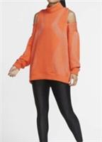 NIKE CITY READY ENGINEERING COLD SHOULDER TOP ZIP JUMPER TRAINING CU5124-837 S - S Regular