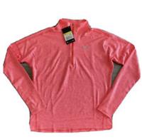 NIKE WMN DRY ELEMENT LONG SLEEVE HALF ZIP RUNNING SHIRT TOP - AJ4660-850 - S - S Regular