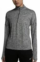 NIKE WOMENS DRY ELEMENT LONG SLEEVE HALF ZIP RUNNING TOP - AJ4660-021 SMALL - S Regular