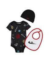 NIKE Jordan Jumpman 3 Piece Infant Baby Set babygrow, booties and beanie Baby gi