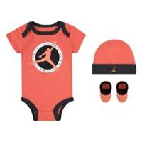 NIKE Jordan Jumpman NJ0585 Baby 3 Piece Bodysuit Beanie Socks 0-6 Months