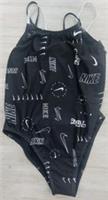 Nike Swim suit One Piece Racerback costume Size 18 NWT black swimming Swimwear - 18 Regular