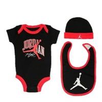 NIKE Jordan Jumpman NJ0585 Baby 3 Piece Bodysuit Beanie Socks 6-12 Months