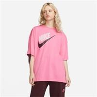 Nike Sportswear Women's Dance T shirt oversize XL Pinksicle White - XL Regular