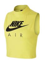 WOMENS NIKE AIR SLEEVELESS RUNNING KNIT MOCK TANK TOP YELLOW (CJ3782 731) S - S Regular