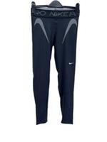 Nike Pro Mid Rise 7/8 Graphic Womens Leggings UK Size 10, Small, Black, New - S Regular