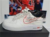Nike Air Force 1 07 LV8 SCRIPT SWOOSH White Mens UK 7.5 EUR 42 (CK9257 100)